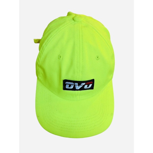 Drake HAT OVO Neon Green Adjustable Cap Lid October Very Own Hip Hop Street USA - Picture 1 of 9